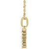 14K Yellow Gold Initial A Necklace with 1/5 CTW Lab-Grown Diamonds