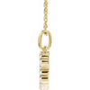 14K Yellow Gold Initial A Necklace with 1/5 CTW Lab-Grown Diamonds