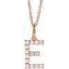 14K Yellow Gold Initial A Necklace with 1/5 CTW Lab-Grown Diamonds