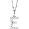 14K Yellow Gold Initial A Necklace with 1/5 CTW Lab-Grown Diamonds