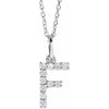 14K Yellow Gold Initial A Necklace with 1/5 CTW Lab-Grown Diamonds