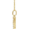 14K Yellow Gold Initial A Necklace with 1/5 CTW Lab-Grown Diamonds