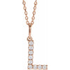 14K Yellow Gold Initial A Necklace with 1/5 CTW Lab-Grown Diamonds