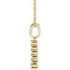 14K Yellow Gold Initial A Necklace with 1/5 CTW Lab-Grown Diamonds