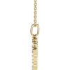 14K Yellow Gold Initial A Necklace with 1/5 CTW Lab-Grown Diamonds