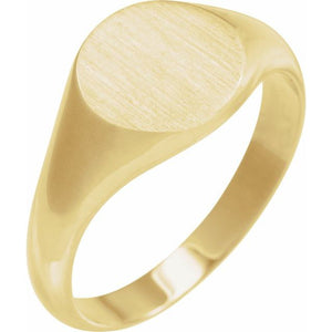 Platinum and 14K Gold Signet Ring - Options Available