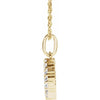 14K Yellow Gold Initial A Necklace with 1/5 CTW Lab-Grown Diamonds