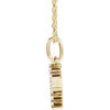 14K Yellow Gold Initial A Necklace with 1/5 CTW Lab-Grown Diamonds