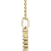 14K Yellow Gold Initial A Necklace with 1/5 CTW Lab-Grown Diamonds