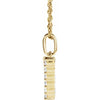 14K Yellow Gold Initial A Necklace with 1/5 CTW Lab-Grown Diamonds