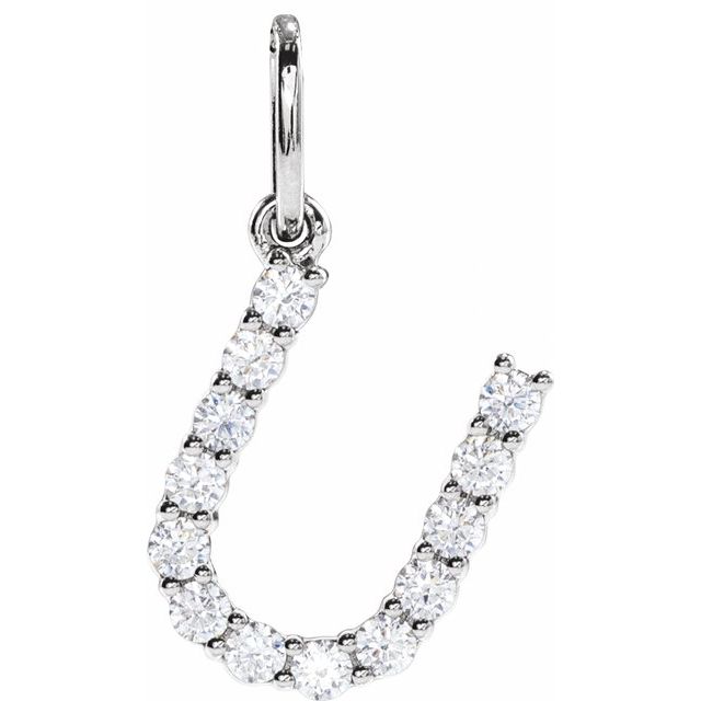 1/5 Ctw Lab-Grown Diamond Initial Pendant