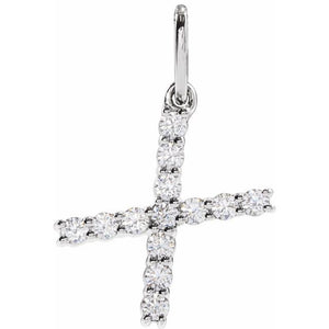1/5 Ctw Lab-Grown Diamond Initial Pendant