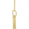 14K Yellow Gold Initial A Necklace with 1/5 CTW Lab-Grown Diamonds