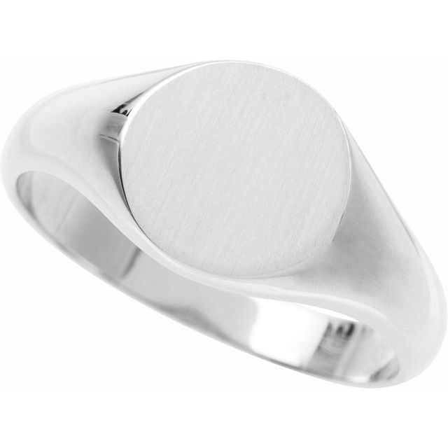 Platinum and 14K Gold Signet Ring - Options Available