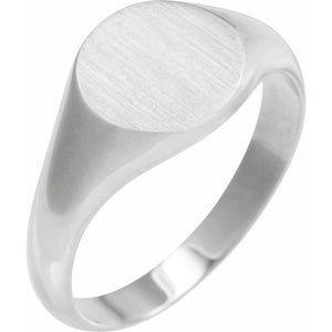 Platinum Signet Ring - Options Available