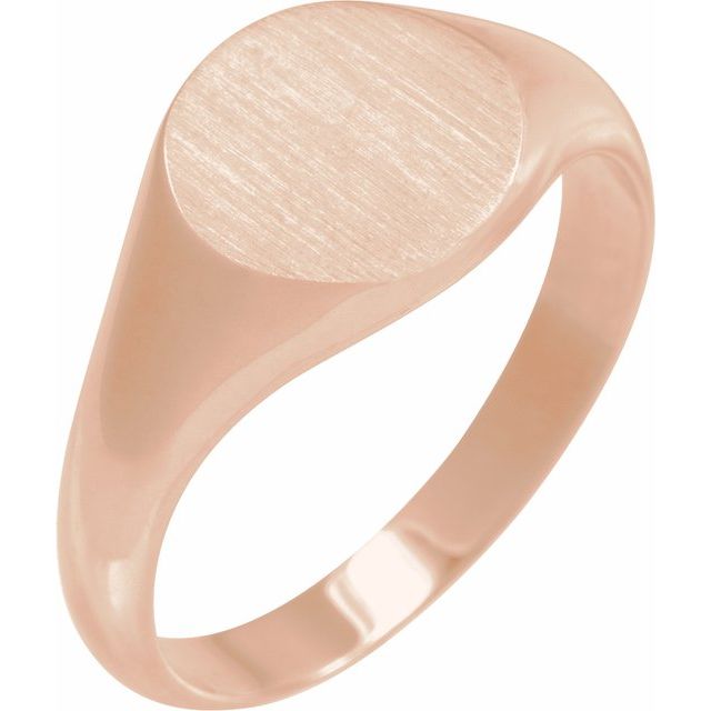 Platinum and 14K Gold Signet Ring - Options Available