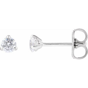 1 Ctw Lab-Grown Diamond 3-Prong Claw Cocktail Style Stud Earrings
