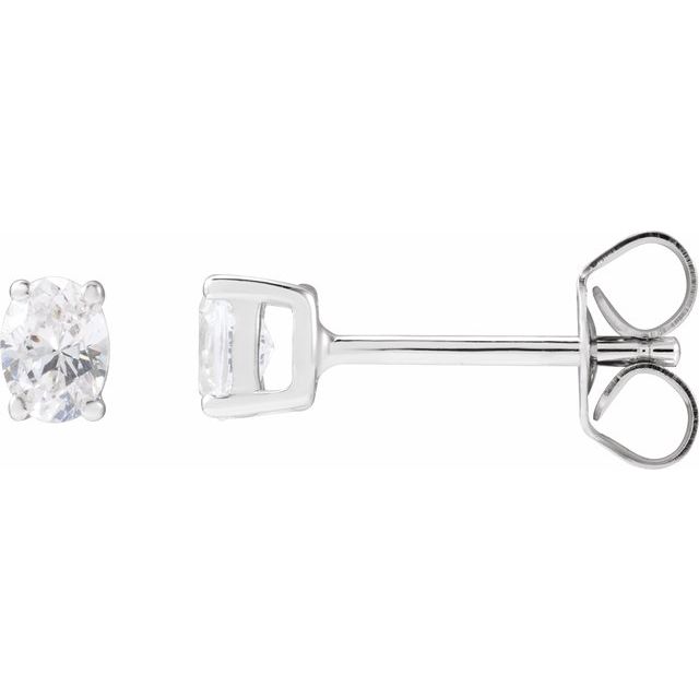 14K Gold Lab-Grown Diamond Stud Earrings - Options Available