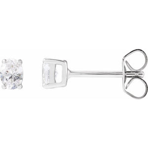14K Gold Lab-Grown Diamond Stud Earrings - Options Available