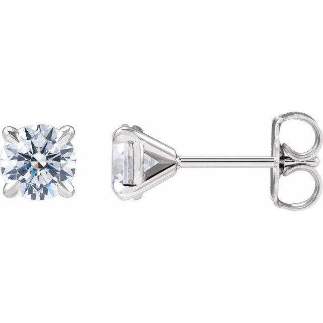 1 Ctw Lab-Grown Diamond 4-Prong Claw Cocktail Style Stud Earrings