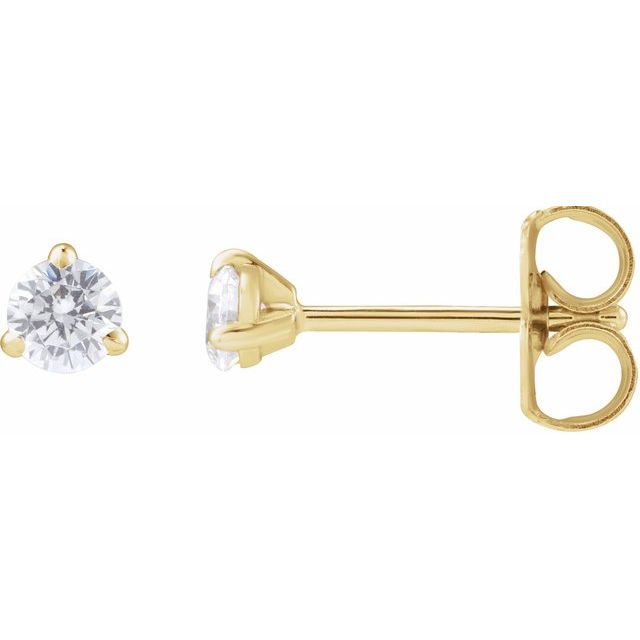 14K Gold Lab-Grown Diamond Claw Stud Earrings
