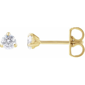 14K Gold Lab-Grown Diamond Claw Stud Earrings
