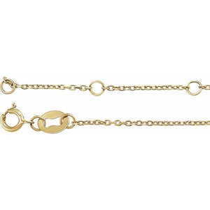 14K Yellow Gold, 3 mm Natural Blue Sapphire Bezel-Set Bracelet