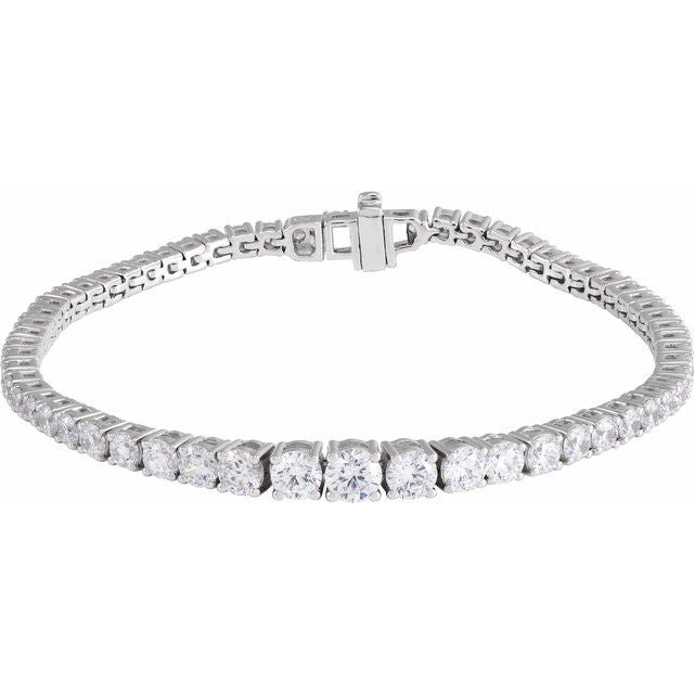 14K Gold Lab-Grown Diamond Line Bracelet