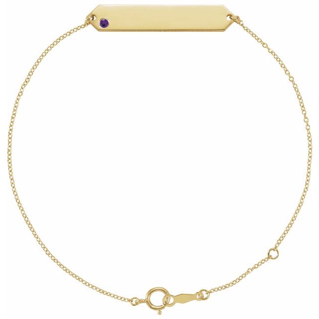 Natural Gemstone Geometric Bracelet in 14K Gold & Silver