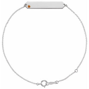 Natural Gemstone Geometric Bracelet in 14K Gold & Silver