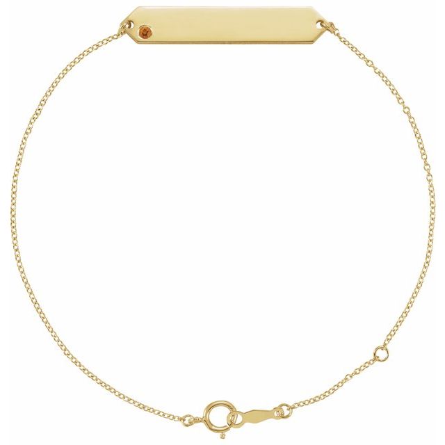 Natural Gemstone Geometric Bracelet in 14K Gold & Silver