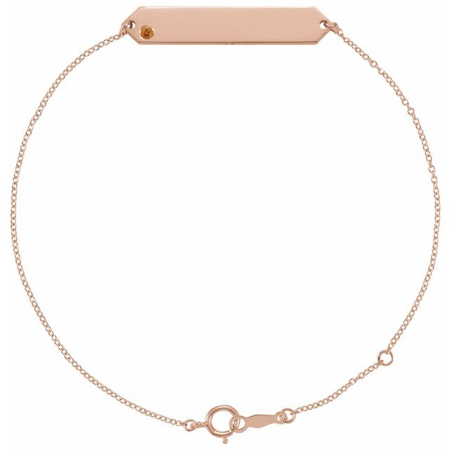 Natural Gemstone Geometric Bracelet in 14K Gold & Silver