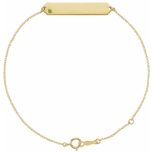 Natural Gemstone Geometric Bracelet in 14K Gold & Silver