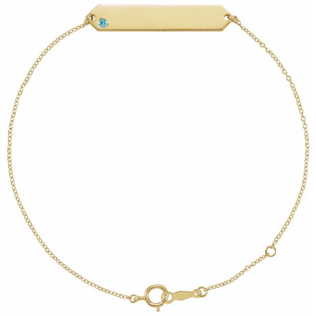 Natural Gemstone Geometric Bracelet in 14K Gold & Silver