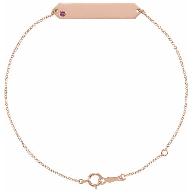 Natural Gemstone Geometric Bracelet in 14K Gold & Silver