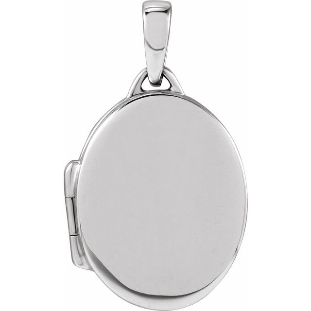 14K Gold Oval Locket