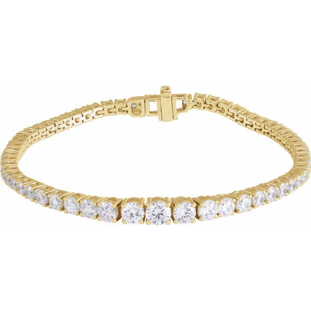 14K Gold Lab-Grown Diamond Line Bracelet