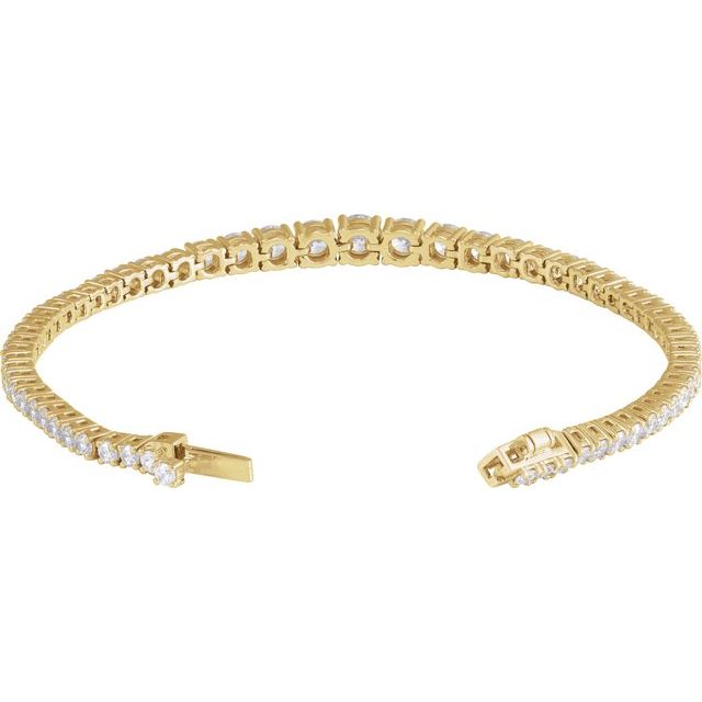 14K Gold Lab-Grown Diamond Line Bracelet