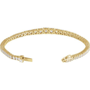 14K Gold Lab-Grown Diamond Line Bracelet