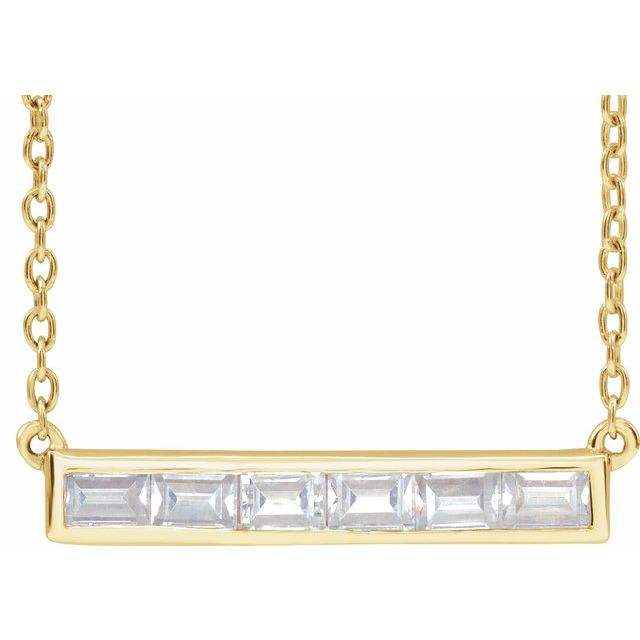 14K Gold Lab-Grown Diamond Necklace - Options Available