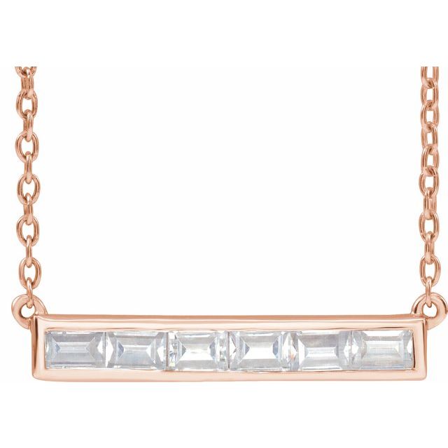 14K Gold Lab-Grown Diamond Necklace - Options Available