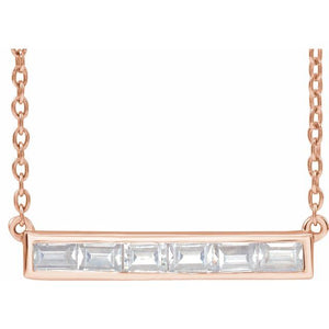 14K Gold Lab-Grown Diamond Necklace - Options Available