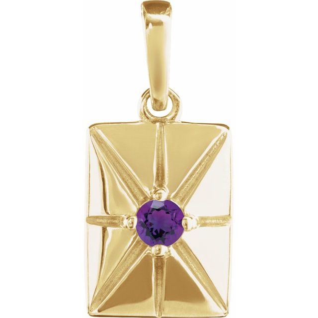 Natural Alexandrite Pendant in 14K Gold, Silver & Platinum