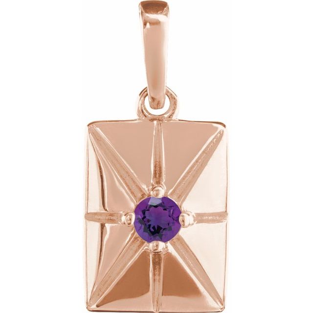 Natural Alexandrite Pendant in 14K Gold, Silver & Platinum