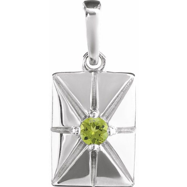 Natural Alexandrite Pendant in 14K Gold, Silver & Platinum