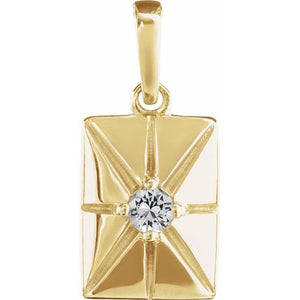 Natural Alexandrite Pendant in 14K Gold, Silver & Platinum