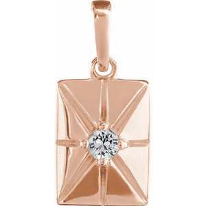 Natural Alexandrite Pendant in 14K Gold, Silver & Platinum