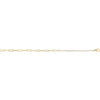 14K Yellow Gold, 7x5 mm Natural Diamond Line Bracelet - 1 CTW