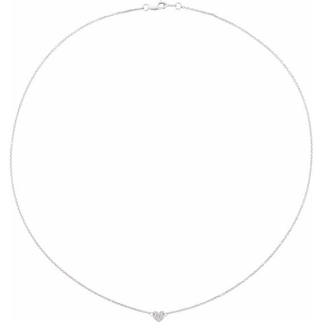 Engravable Heart Disc Family Necklace in 14K Gold, Sterling Silver & Platinum