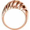 14K Gold 11.5 mm Polished Dome Ring - Elegant Design